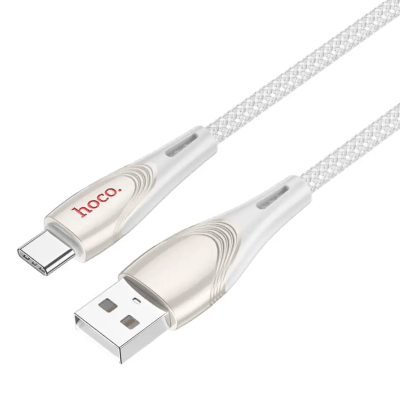 techplus HOCO U133 USB-C Fast Charging Cable 3A 1.2m Braided NZ HOCO U133 USB C Fast Charging Cable Braided 1.2m