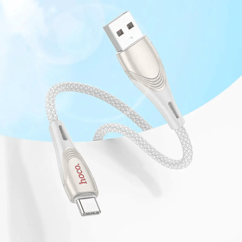 techplus HOCO U133 USB-C Fast Charging Cable 3A 1.2m Braided NZ HOCO U133 USB C Fast Charging Cable Braided 1.2m