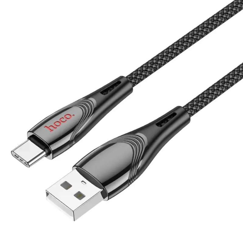 techplus HOCO U133 USB-C Fast Charging Cable 3A 1.2m Braided NZ HOCO U133 USB C Fast Charging Cable Braided 1.2m