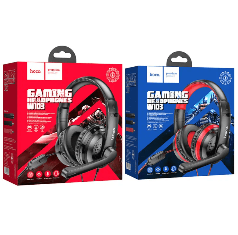 techplus Hoco W103 Magic Tour Wired Headphones with Omnidirectional Microphone Hoco W103 Magic Tour Wired Headphones With Mic