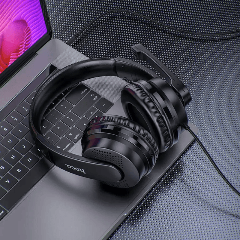 techplus Hoco W103 Magic Tour Wired Headphones with Omnidirectional Microphone Hoco W103 Magic Tour Wired Headphones With Mic