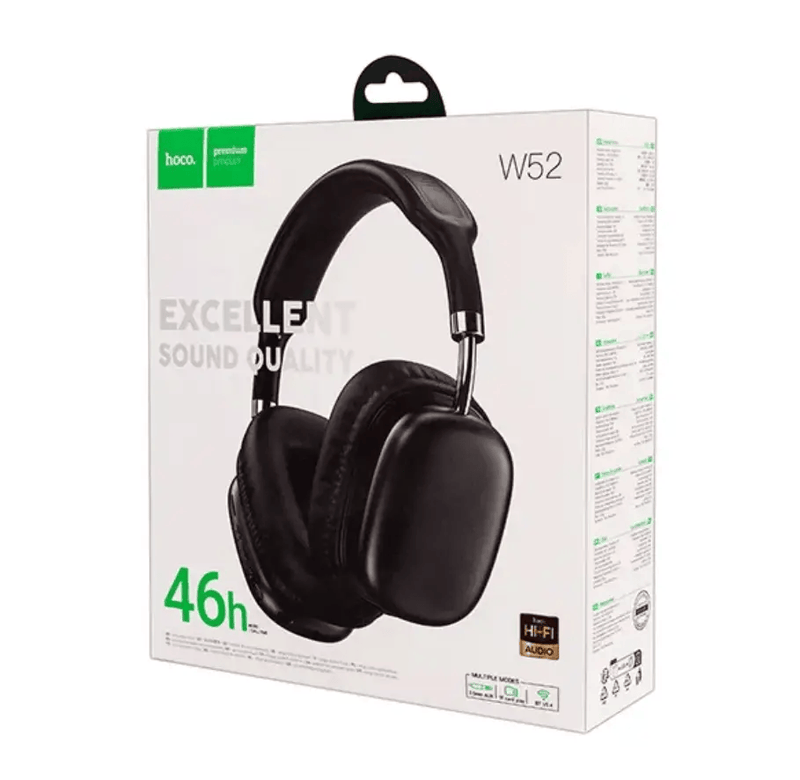 techplus Hoco  W52 Wireless Stereo Headphone – Bluetooth Headset Hoco W52 Wireless Bluetooth Over Ear Headphones