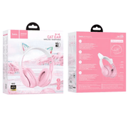 techplus Hoco W42 Pink LED Wireless Bluetooth Headphone NZ Hoco W42 Pink LED Wireless Bluetooth Headphones NZ