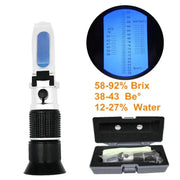 Habicare HBC Honey Handheld Refractometer Brix 58–90% Sugar Meter Honey Handheld Refractometer Brix 58–90% Sugar Meter