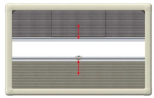 Horrex Window Blind And Fly Screen 570x370mm Duoplisse All In One For Caravans And Motorhomes