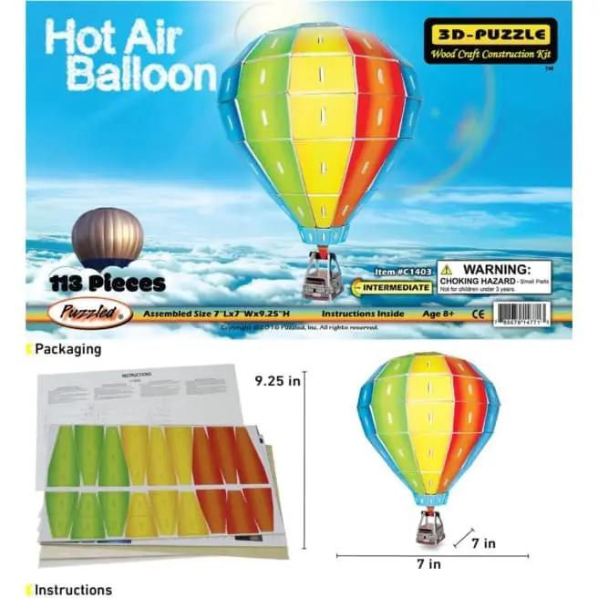 9eight5 3D Puzzle Hot Air Balloon (illuminated) Hot Air Balloon (illuminated)