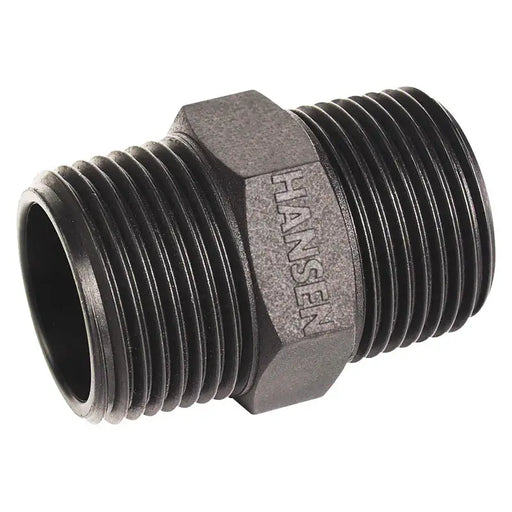 Hansen Threaded Hex Nipple – Male BSPT x Male BSPT