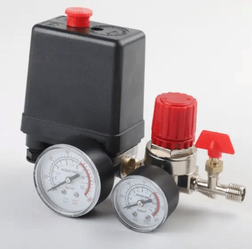 90-120PSI Pressure Switch Valve Air Compressor Control Manifold Regulator Gauges – view 2