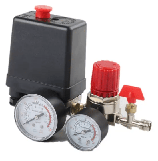 90-120PSI Pressure Switch Valve Air Compressor Control Manifold Regulator Gauges – view 1