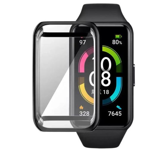 Habicare Watch case Protective Case for Huawei Band 6 (Black) Protective Case for Huawei Band 6 (Black)