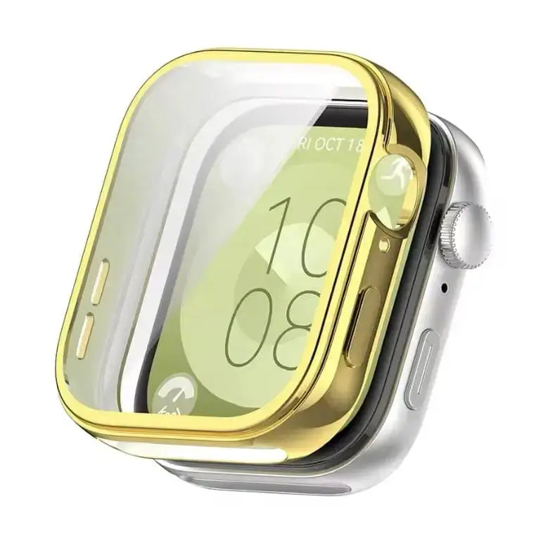 Habicare Watch case Protective Case for Huawei Watch Fit 3 (Gold) Protective Case for Huawei Watch Fit 3 (Gold)