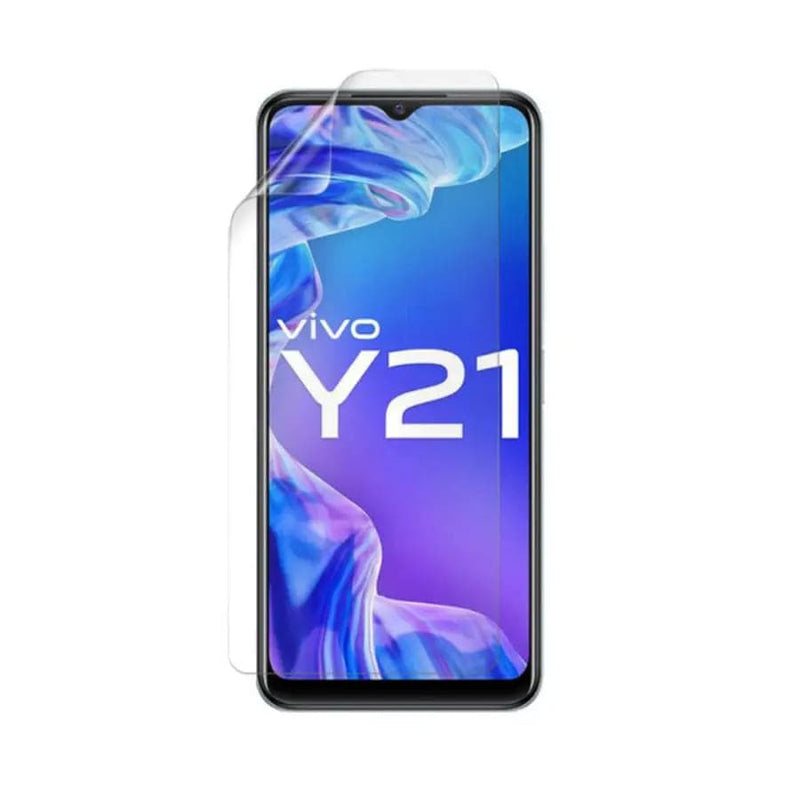 9eight5 Screen protector Hydrogel Screen Protector for Vivo Y21 (Pack of 2) Hydrogel Screen Protector for Vivo Y21 (Pack of 2)