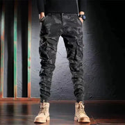 Men's Oversized Camouflage Cargo Pants - Multi-Pocket Outdoor Trousers – view 6