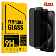 techplus iPhone 16 Pro Privacy HD Tempered Glass Screen Protector 2 Pack IPhone 16 Pro Privacy Tempered Glass Screen Protector