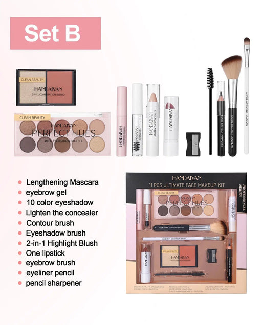 Poppy Gifts makeup Face Makeup Beauty Set B - 11 items Face Makeup Beauty Set B - 11 items