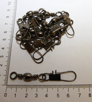 Decoro HOOKS Bulk Barrel Swivel Black 3/0 + Interlock Snap Bulk Barrel Swivel Black 3 Zero Interlock Snap Decoro