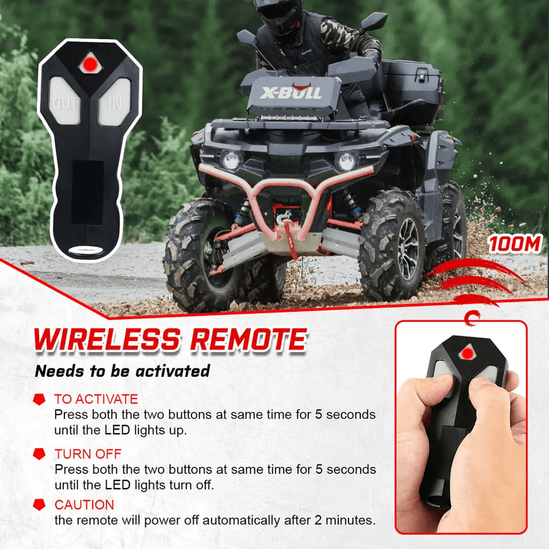 salelink.co.nz X-BULL X-Bull Electric Winch 5000LBS X-Bull Electric Winch 5000LBS | Action Outdoors NZ
