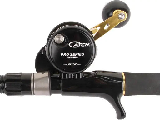 Catch Combo 150g Acid Wrap Jigging Rod With JGX2000 Right Hand Reel Spooled With Braid