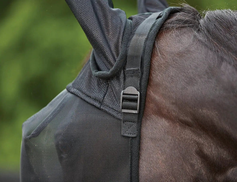 WeatherBeeta ComFiTec Double Dart Deluxe Fly Mask With Ears by WeatherBeeta