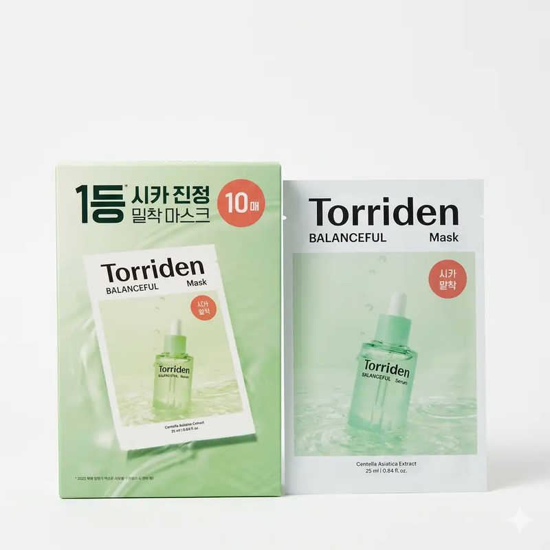 Poppy Gifts Skin Care Torriden Balanceful Cica Mask 10 Pack Torriden Balanceful Cica Mask 10 Pack