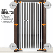 Extra Tall 150cm Pet Security Gate Safety Guard Adjustable – view 4