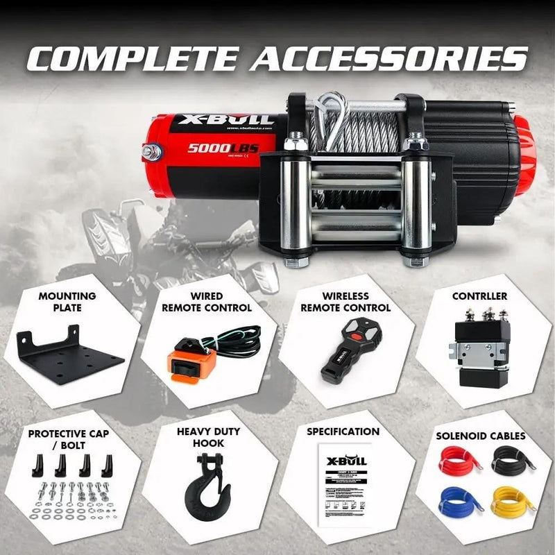 salelink.co.nz X-BULL X-BULL Electric Winch 5000LBs X-BULL Electric Winch 5000LBs | Action Outdoors NZ