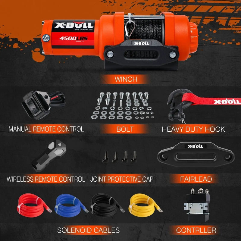 salelink.co.nz X-BULL X-Bull Electric Winch 4500LBS X-Bull Electric Winch 4500LBS | Action Outdoors NZ