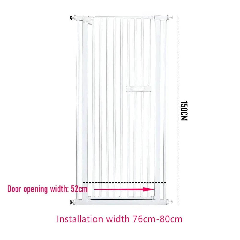 Extra Tall 150cm Pet Security Gate Safety Guard Adjustable – view 8