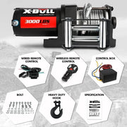 salelink.co.nz X-BULL X-BULL Electric Winch 3000LBs X-BULL Electric Winch 3000LBs | Action Outdoors NZ