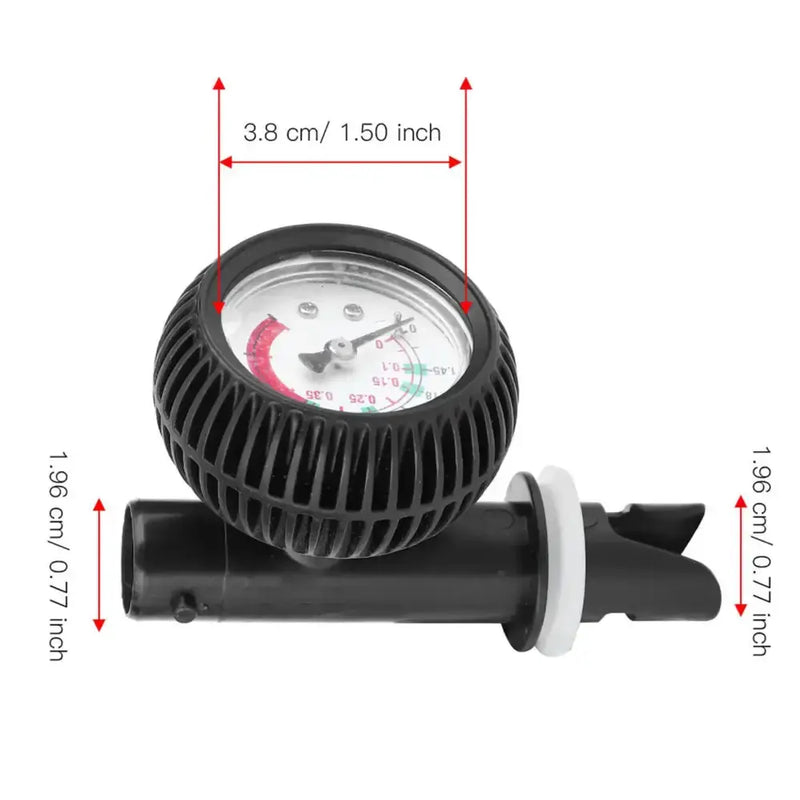 Habicare SS Inflatable Boat Air Pressure Gauge Inflatable Boat Air Pressure Gauge