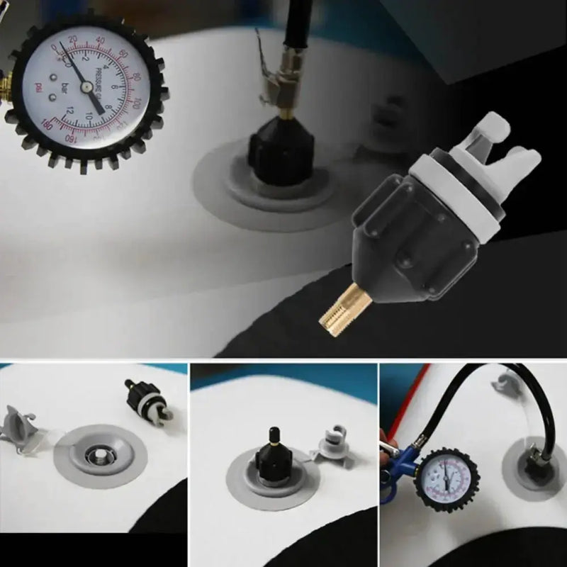 Habicare SS Inflatable Boat Air Valve Pump Adapter Inflatable Boat Air Valve Pump Adapter