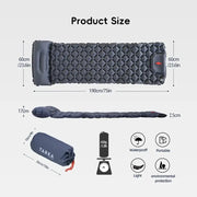 Inflatable Camping Mat with Pillow – Self-Inflating Mattress – view 2