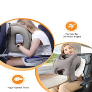 Habicare SS Inflatable Travel Neck Pillow with Chin Support Inflatable Travel Neck Pillow with Chin Support