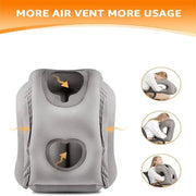 Habicare SS Inflatable Travel Neck Pillow with Chin Support Inflatable Travel Neck Pillow with Chin Support