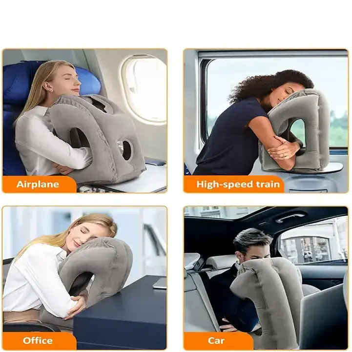 Habicare SS Inflatable Travel Neck Pillow with Chin Support Inflatable Travel Neck Pillow with Chin Support