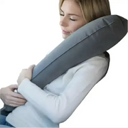 Inflatable Travel Side-Sleeping Neck Pillow (Grey & Blue) – view 3