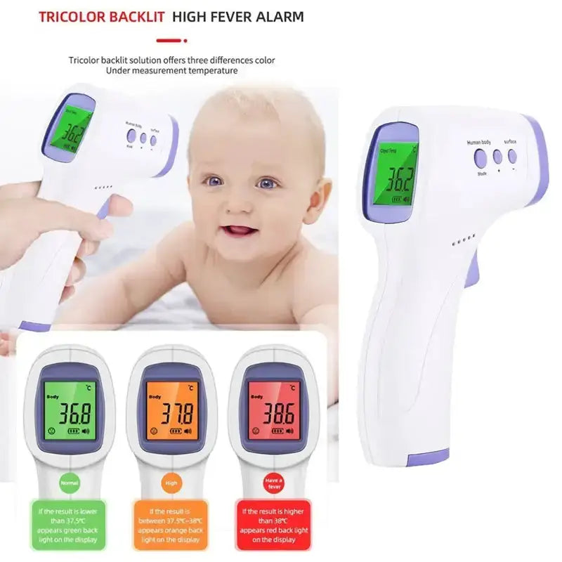 Habicare HBC Infrared Thermometer Habicare Non-Contact Digital IR Thermometer