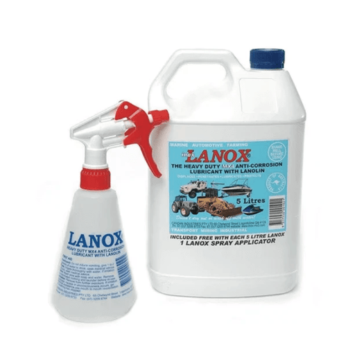 Lanox Lanolin Lubricant With Applicator 5L By Inox MX4 For Nuts Bolts And Bare Metal Protection