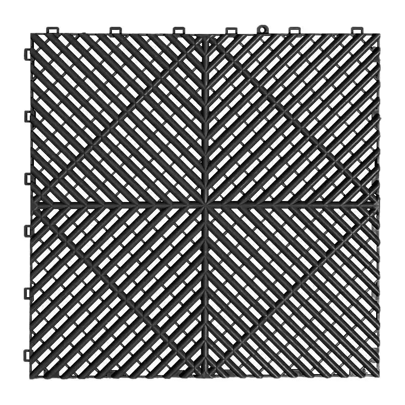 Interlocking Plastic Garage Flooring Tiles (Pack of 25 Tiles) – view 1
