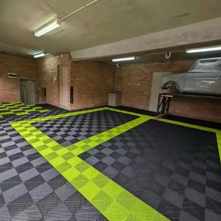 Interlocking Plastic Garage Flooring Tiles (Pack of 25 Tiles) – view 7