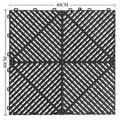 Interlocking Plastic Garage Flooring Tiles (Pack of 25 Tiles) – view 4