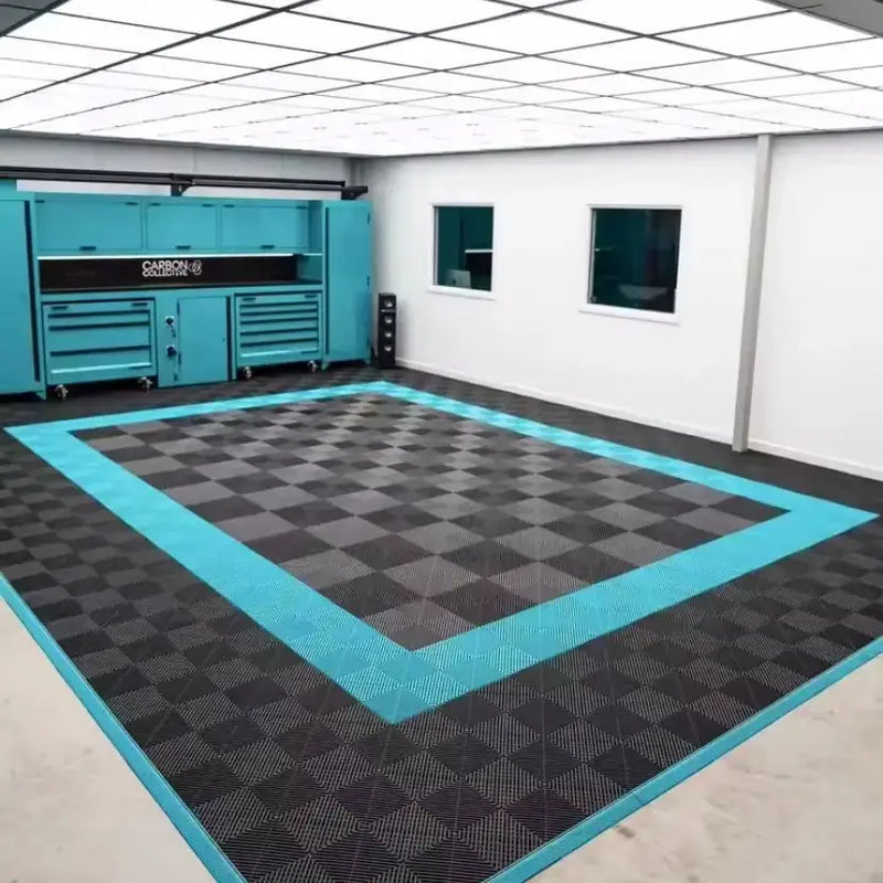 Interlocking Plastic Garage Flooring Tiles (Pack of 25 Tiles) – view 8