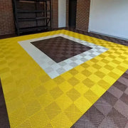 Interlocking Plastic Garage Flooring Tiles (Pack of 25 Tiles) – view 6