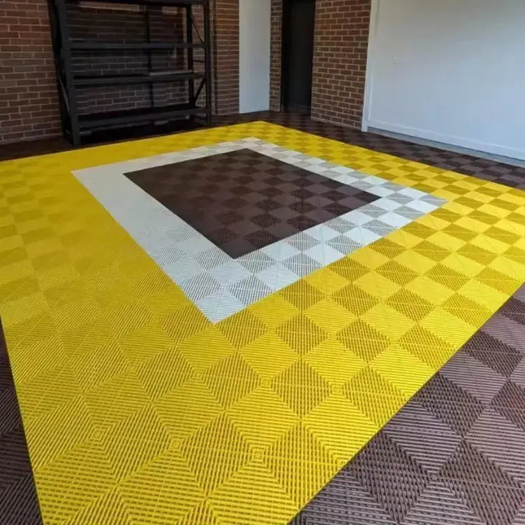 Interlocking Plastic Garage Flooring Tiles (Pack of 25 Tiles) – view 6