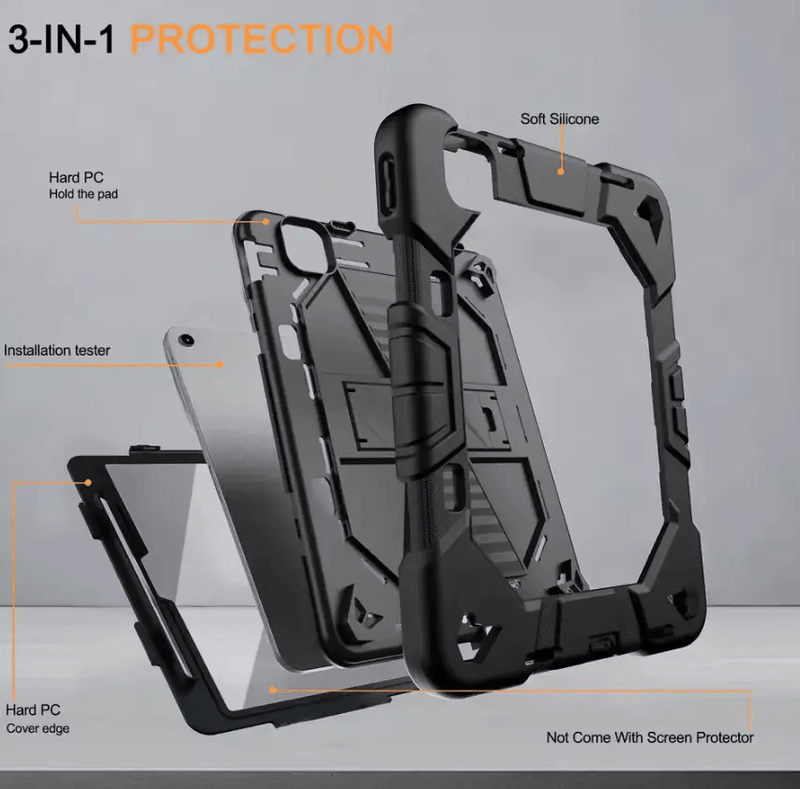 Rugged iPad Air 11" 2024 Case – Shockproof Cover Stand & Pencil Holder – view 8