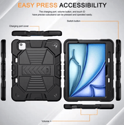 Rugged iPad Air 11" 2024 Case – Shockproof Cover Stand & Pencil Holder – view 9