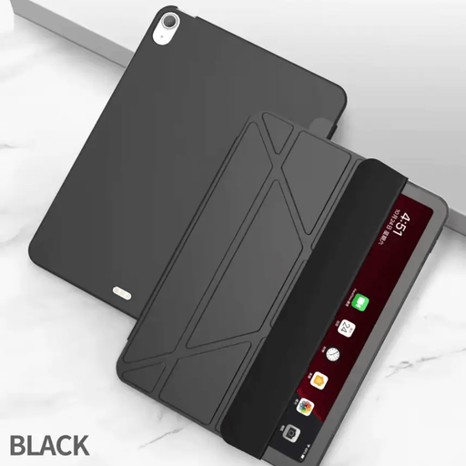 techplus iPad Air 4 10.9" Ultra Slim Smart Case – Trifold Lightweight Cover Ipad Air 4 Ultra Slim Trifold Case Stand Black