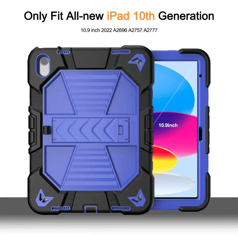 Apple iPad Air 11-Inch M2 Rugged Shockproof Case with Kickstand (Blue) – view 2