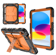 iPad Air 4th Generation 10.9 Inch Rugged Shockproof Case with Kickstand (Orange) – view 1