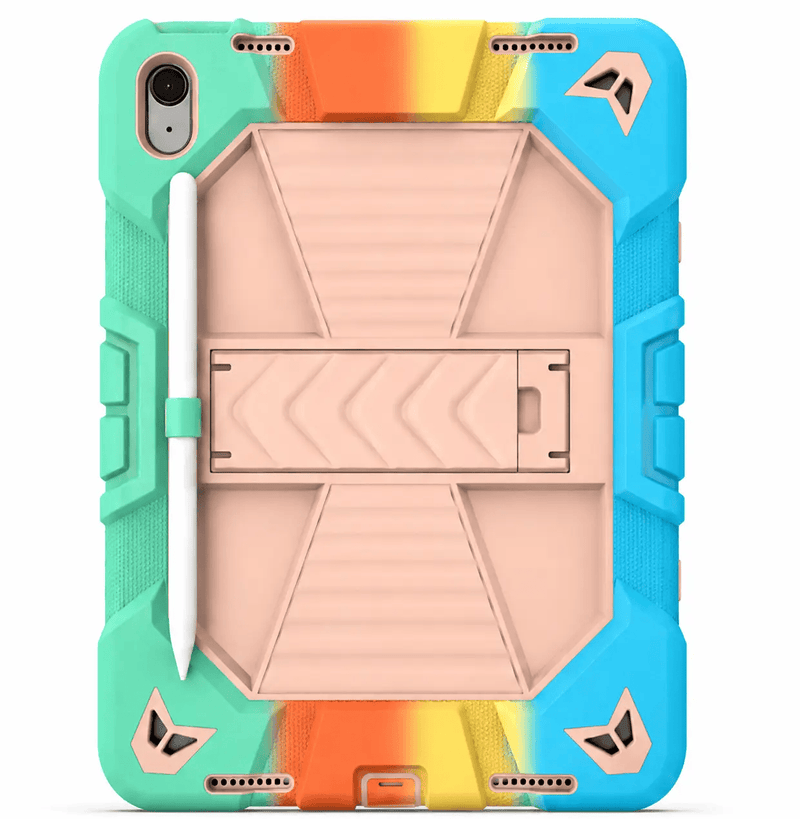 Apple iPad Air 11-Inch M2 Rugged Shockproof Case with Kickstand (Rainbow) – view 2